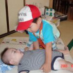 慶兄ちゃん抱っこに挑戦！