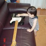 ギター練習中