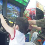 おじいちゃんとレース対戦!