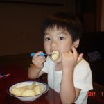 ももを食べる！