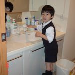 ただいまのうがい中